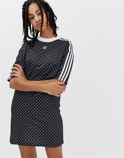 adidas kleid damen schwarz mit punkten|Adidas Kleider online .